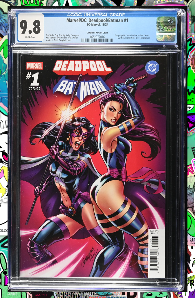 Marvel/DC: Deadpool/Batman #1 J. Scott Campbell Variant | CGC 9.8