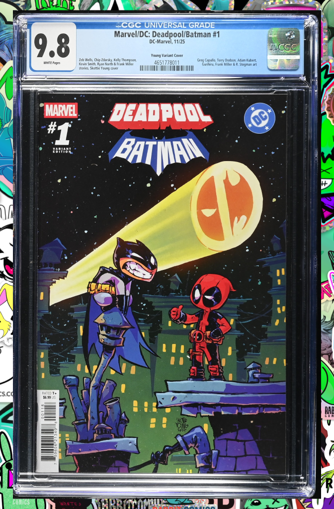 Marvel/DC: Deadpool/Batman #1 Skottie Young Variant | CGC 9.8