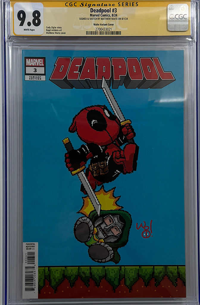 DEADPOOL #3 | MATTHEW WAITE VARIANT | CGC SS 9.8