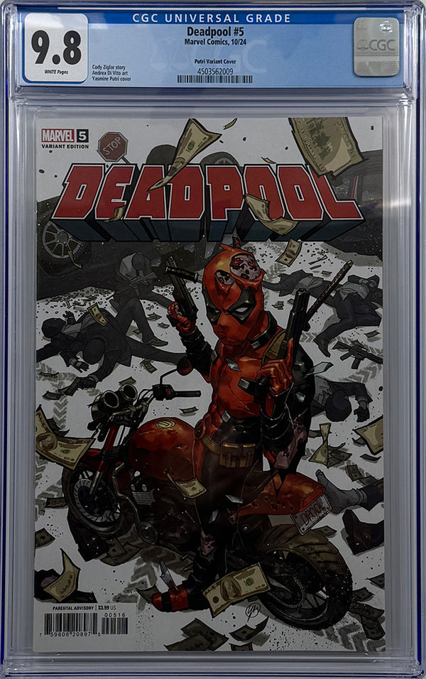 DEADPOOL #5 | YASMINE PUTRI 1:25 RATIO VARIANT | CGC 9.8