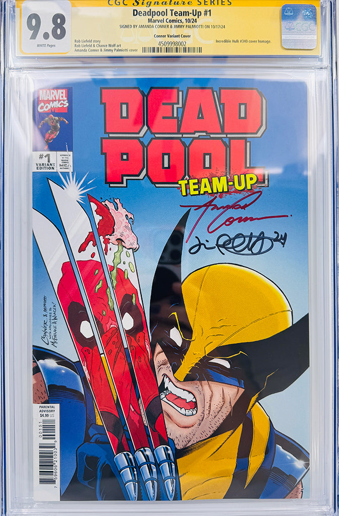 DEADPOOL TEAM-UP #1 | AMANDA CONNER VARIANT | 2X SIGNED | CGC SS 9.8