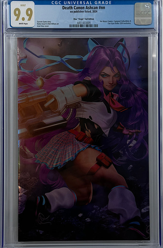 DEATH CANON #1 | ARIEL DIAZ DALLAS FAN EXPO FOIL EXCLUSIVE | CGC 9.9