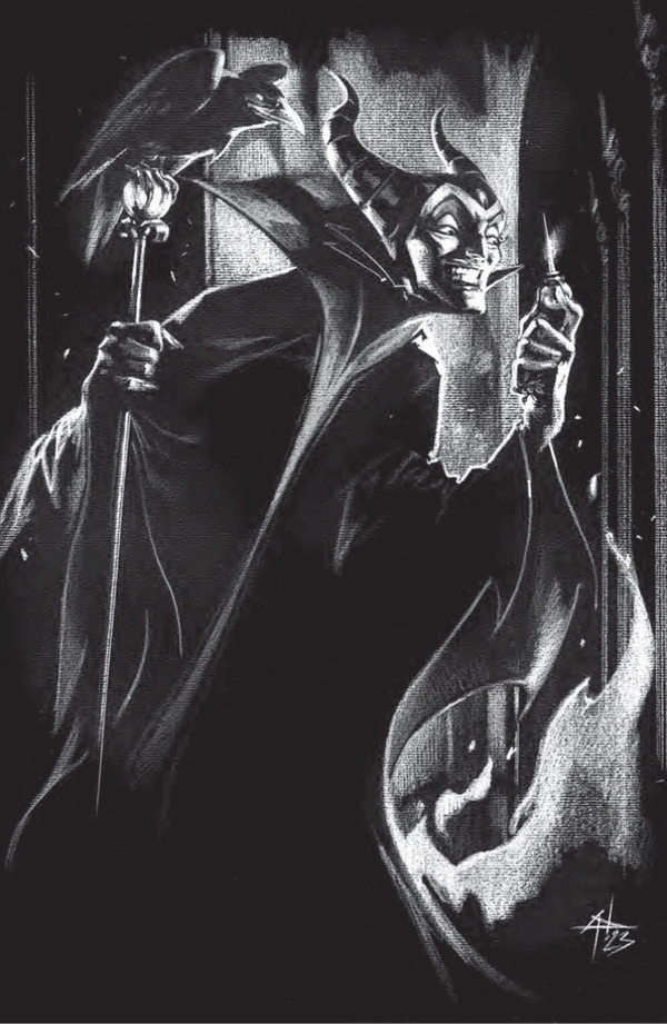 Maleficent #1 | Gabriele Dell’Otto Color & B&W Virgin Variant Set