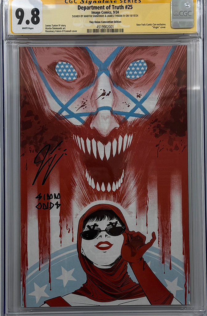 Department of Truth #25 | Tiny Onion Convention Exclusive | 2x Signed | CGC SS 9.8