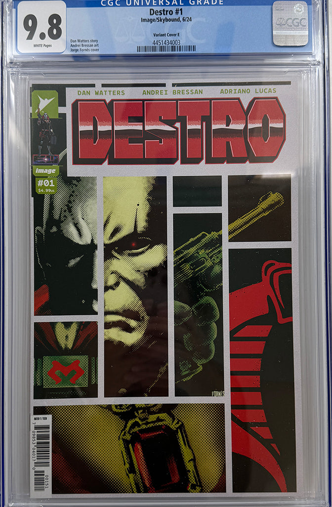 DESTRO #1 (OF 5) | CVR E INC 1:50 JORGE FORNES VARIANT | CGC 9.8
