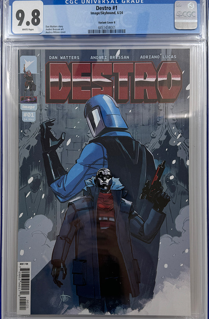 DESTRO #1 (OF 5) | CVR B ANDREA MILANA VARIANT | CGC 9.8