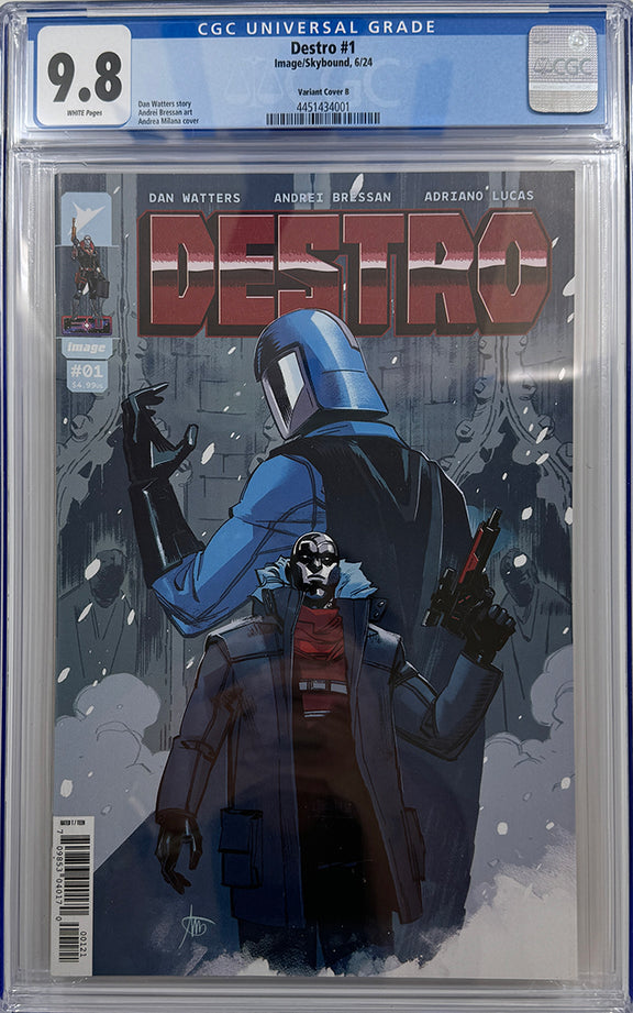 DESTRO #1 (OF 5) | CVR B ANDREA MILANA VARIANT | CGC 9.8 – Rabbit Comics