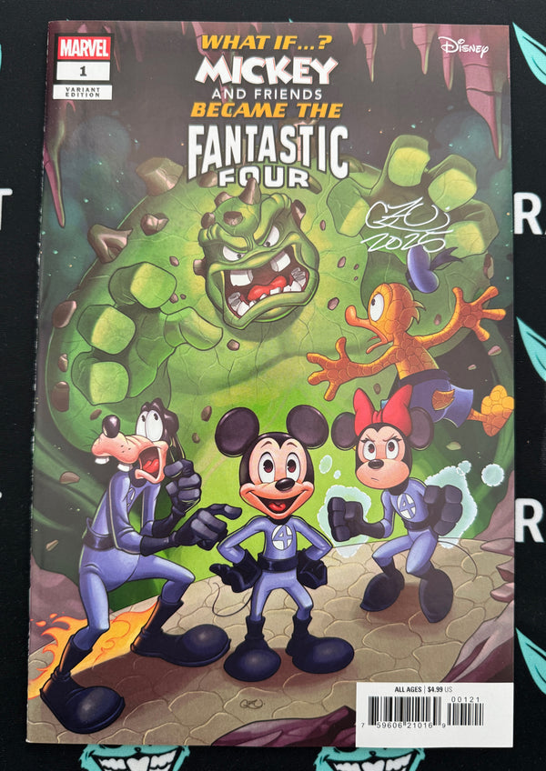 WHAT IF...? MICKEY & FRIENDS BECAME THE FANTASTIC FOUR #1 | CHRISSIE ZULLO VARIANT | SIGNED BY CHRISSIE ZULLO