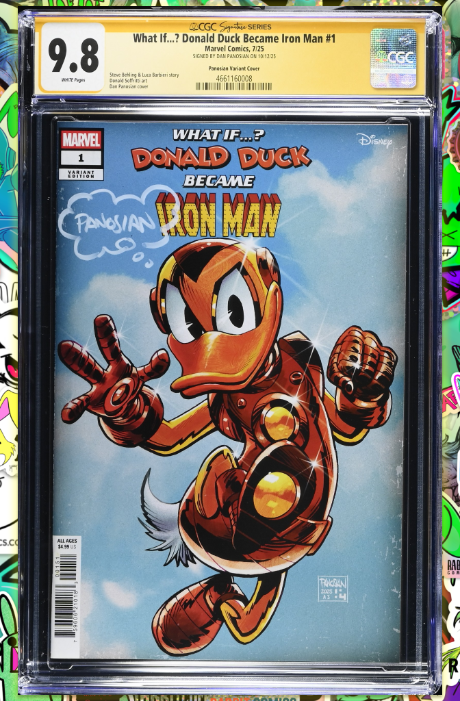 Marvel & Disney: What If...? Donald Duck Became Iron Man #1 | Dan Panosian Variant | CGC SS 9.8
