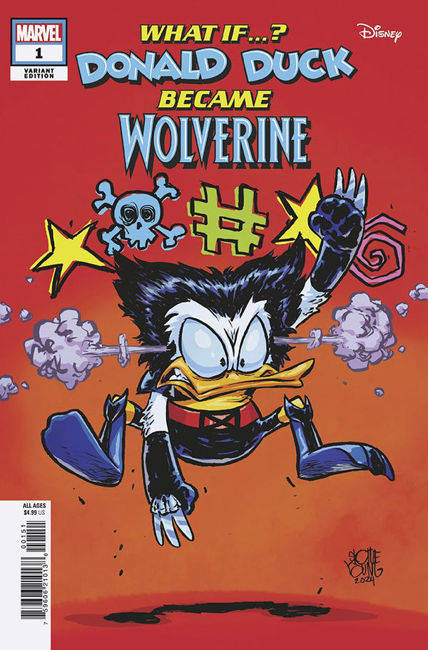 MARVEL & DISNEY: WHAT IF...? DONALD DUCK BECAME WOLVERINE #1 | SKOTTIE YOUNG VARIANT