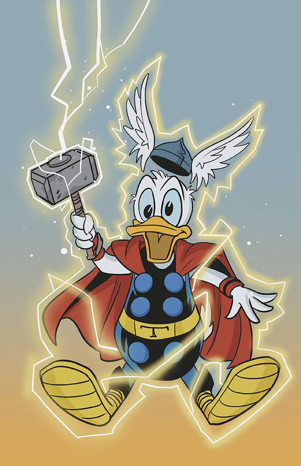 MARVEL & DISNEY: WHAT IF...? DONALD DUCK BECAME THOR #1 | PHIL NOTO DONALD DUCK THOR 1:50 RATIO VIRGIN VARIANT