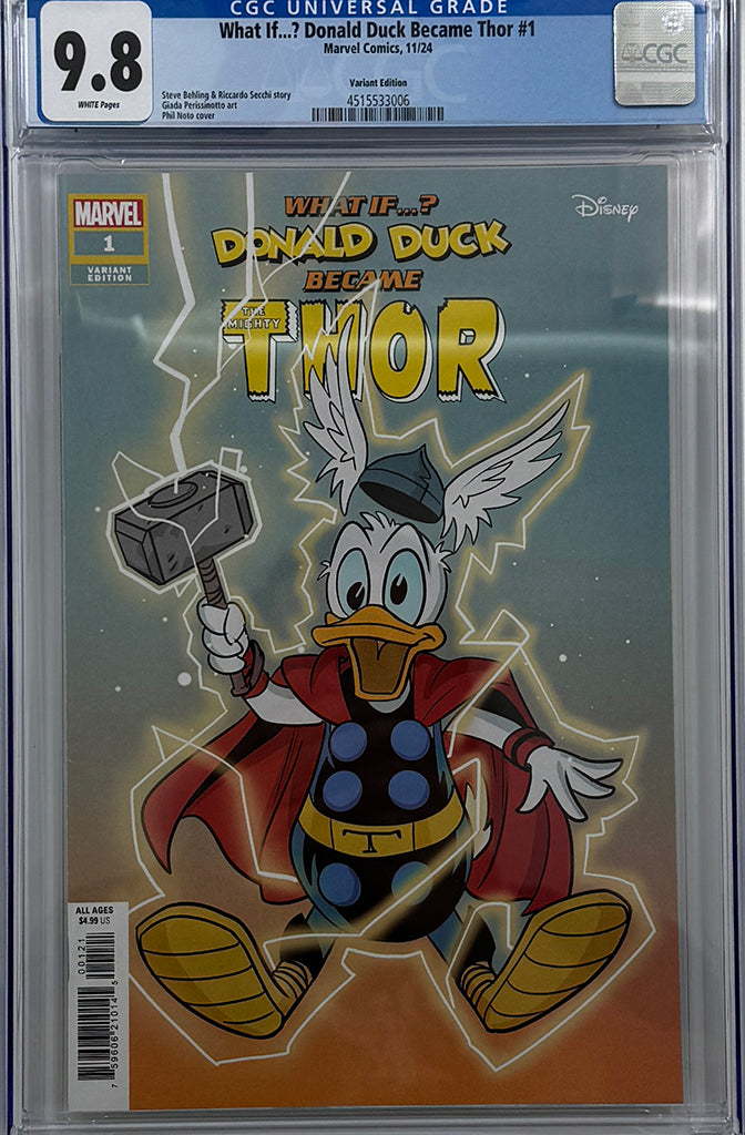 WHAT IF...? DONALD DUCK BECAME THOR #1 | PHIL NOTO VARIANT | CGC 9.8