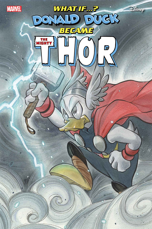 MARVEL & DISNEY: WHAT IF...? DONALD DUCK BECAME THOR #1 | PEACH MOMOKO VARIANT