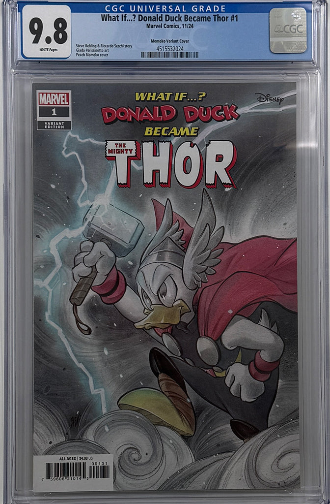 DONALD DUCK BECAME THOR #1 | PEACH MOMOKO VARIANT | CGC 9.8