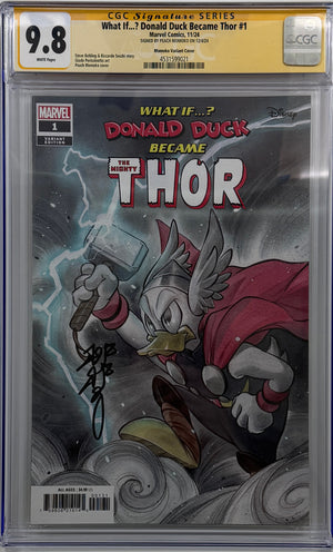 WHAT IF...? DONALD DUCK BECAME THOR #1 | PEACH MOMOKO VARIANT | CGC SS 9.8