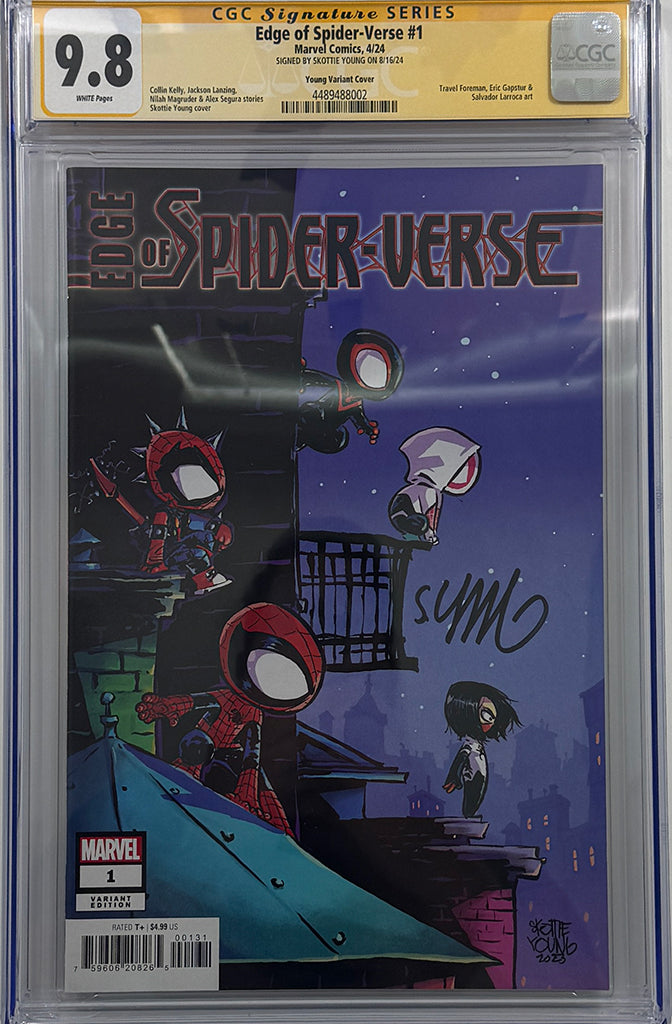 Edge of Spider-Verse #1 | Young Variant | Signed by Skottie Young | CGC SS 9.8