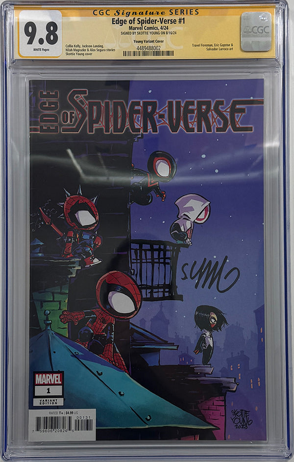 Edge of Spider-Verse #1 | Young Variant | Signed by Skottie Young | CGC SS 9.8