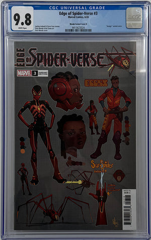 EDGE OF SPIDER-VERSE #3 | PETE WOODS DESIGN 1:10 RATIO VARIANT | CGC 9.8
