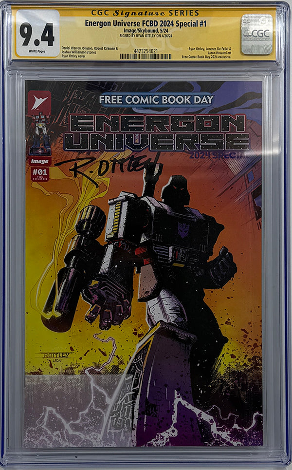 Energon Universe Free Comic Book Day | Signed By Ryan Ottley | CGC 9.4