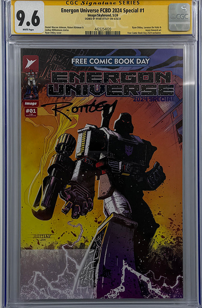 Energon Universe Free Comic Book Day | Signed By Ryan Ottley | CGC 9.6