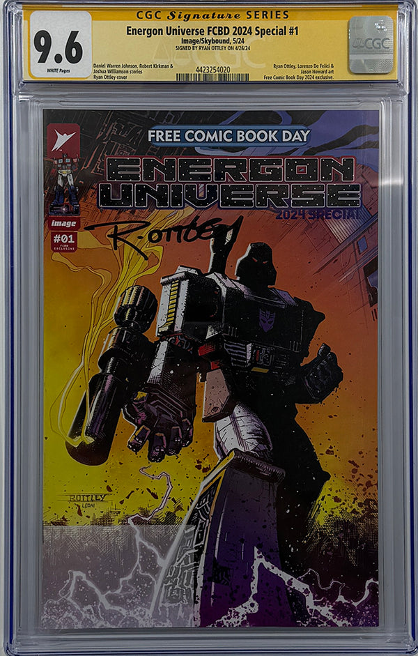 Energon Universe Free Comic Book Day | Signed By Ryan Ottley | CGC 9.6
