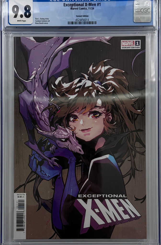 EXCEPTIONAL X-MEN #1 | ROSE BESCH VARIANT | CGC 9.8