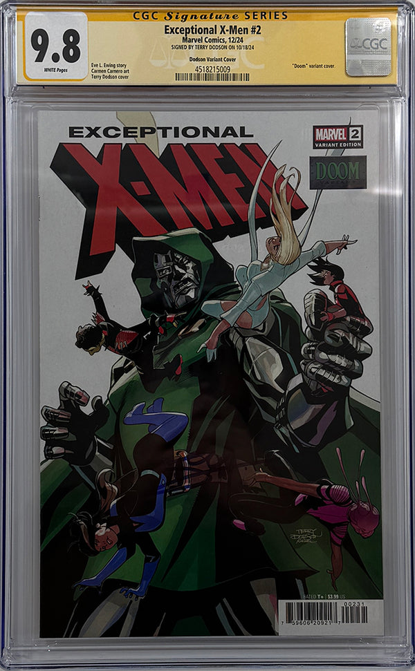 EXCEPTIONAL X-MEN #2 | TERRY DODSON DOOM VARIANT | CGC SS 9.8