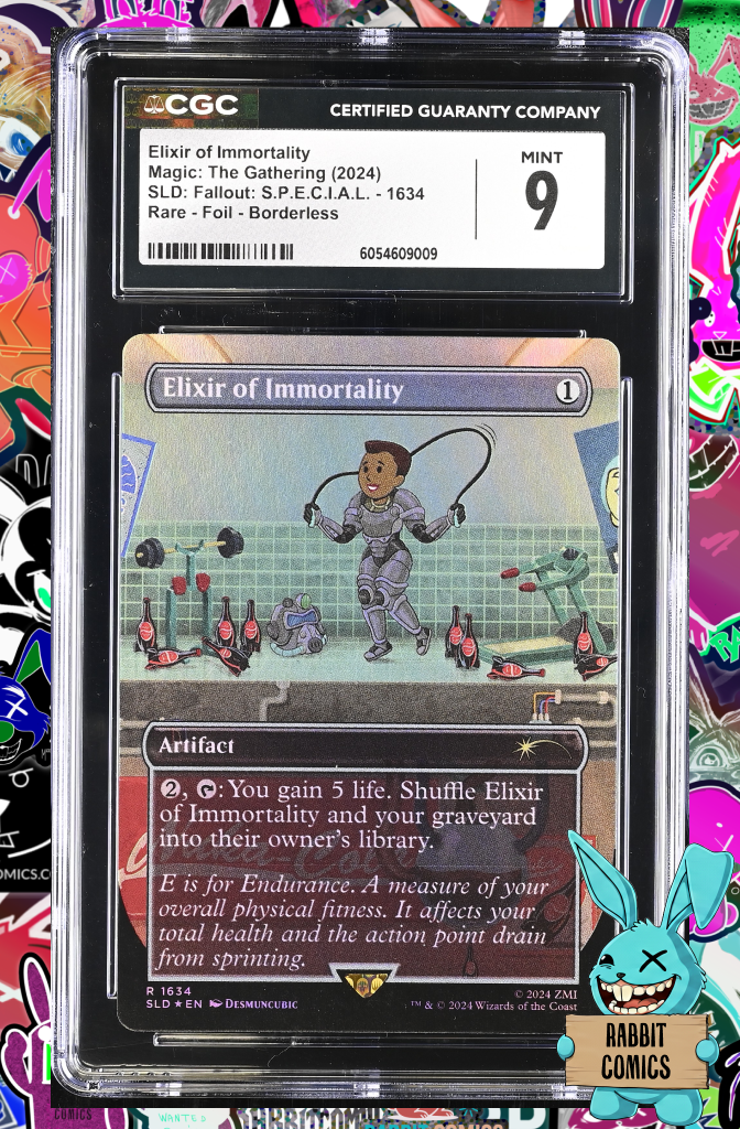 MTG - Secret Lair - Fallout | Elixir of Immortality | 1634 Rare Foil | CGC 9