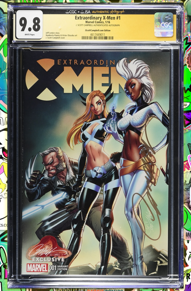 Extraordinary X-Men #1  | J. Scott Campbell Variant | CGC SS 9.8 (JSA)