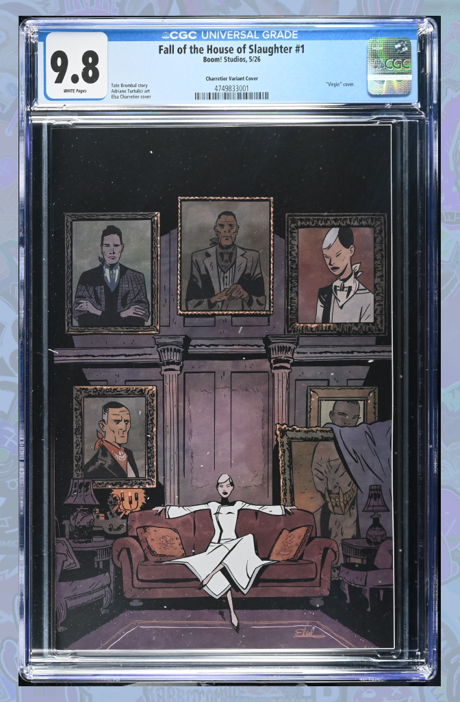Fall Of The House Of Slaughter #1 C Variant (Full Art, Charretier) | CGC 9.8