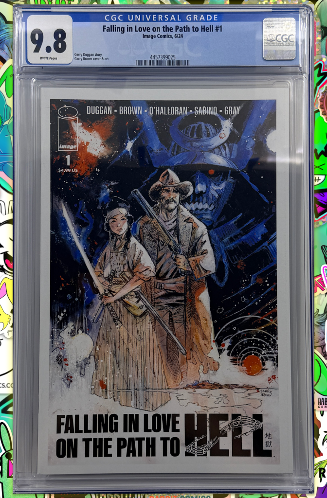 FALLING IN LOVE ON THE PATH TO HELL #1 | CVR A GARRY BROWN | CGC 9.8