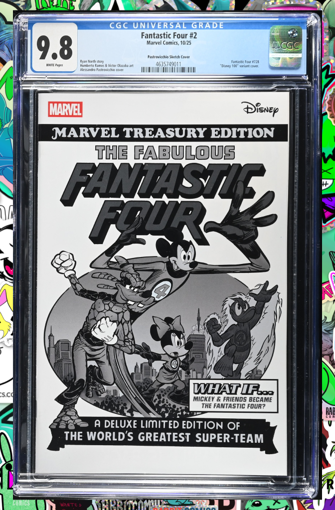 Fantastic Four #2 Disney What If?  Variant | 1:100 Ratio | CGC 9.8