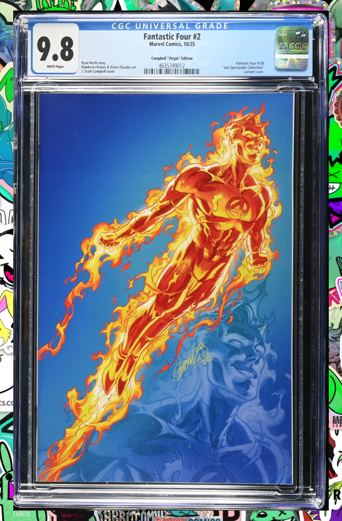 Fantastic Four #2 | J. Scott Campbell 1:100 Ratio  | CGC 9.8