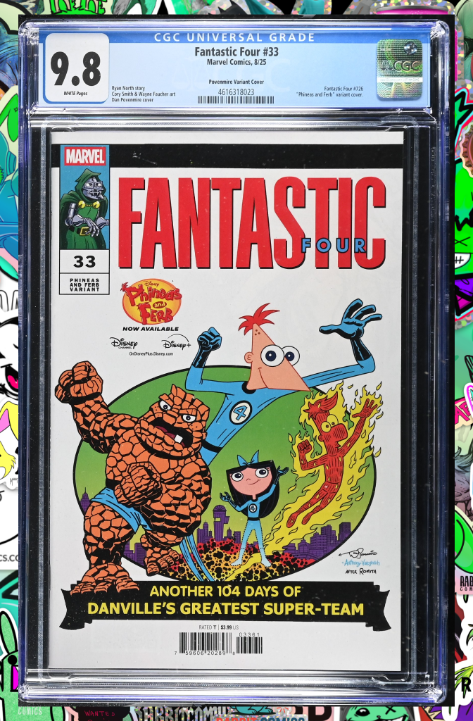 Fantastic Four #33 | Dan Povenmire Phineas And Ferb Variant [Doom] | CGC 9.8