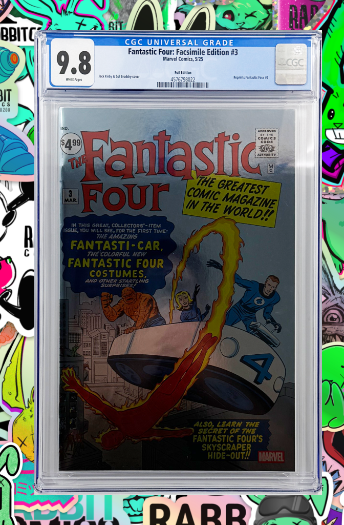 FANTASTIC FOUR #3 | FACSIMILE EDITION FOIL VARIANT | CGC 9.8