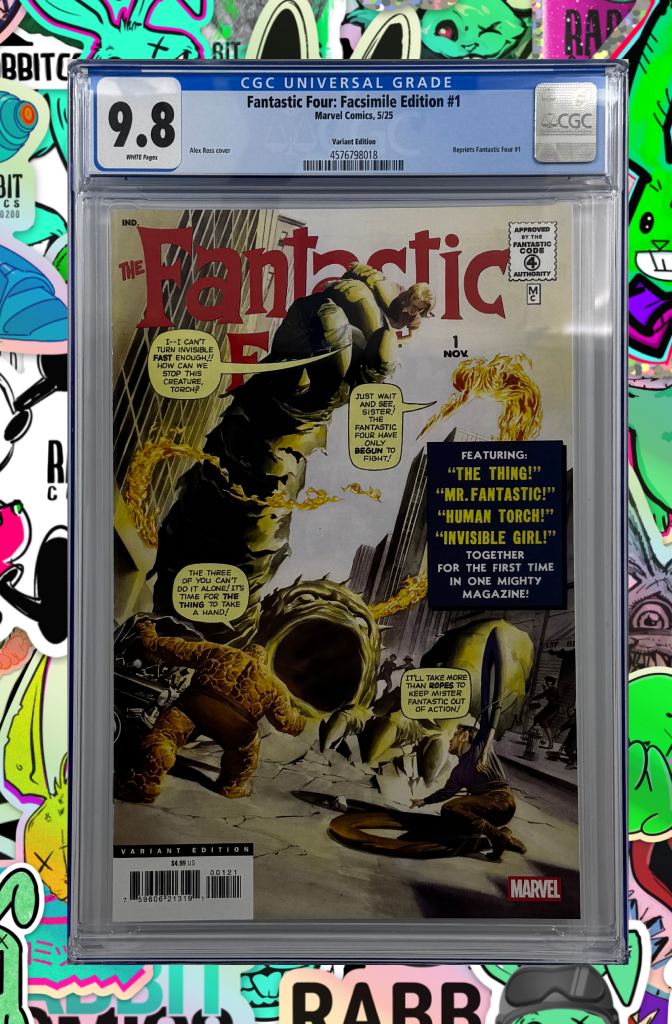 FANTASTIC FOUR #1 | FACSIMILE EDITION ALEX ROSS VARIANT | CGC 9.8