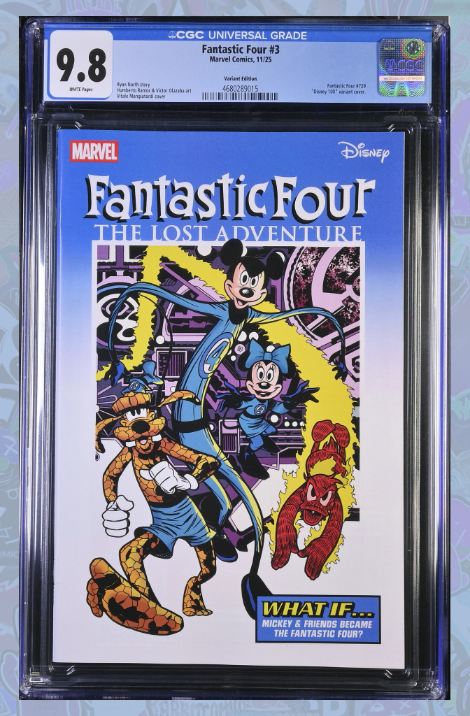 Fantastic Four #3 Mangiatordi Disney What If? Fantastic Four Homage Variant | CGC 9.8