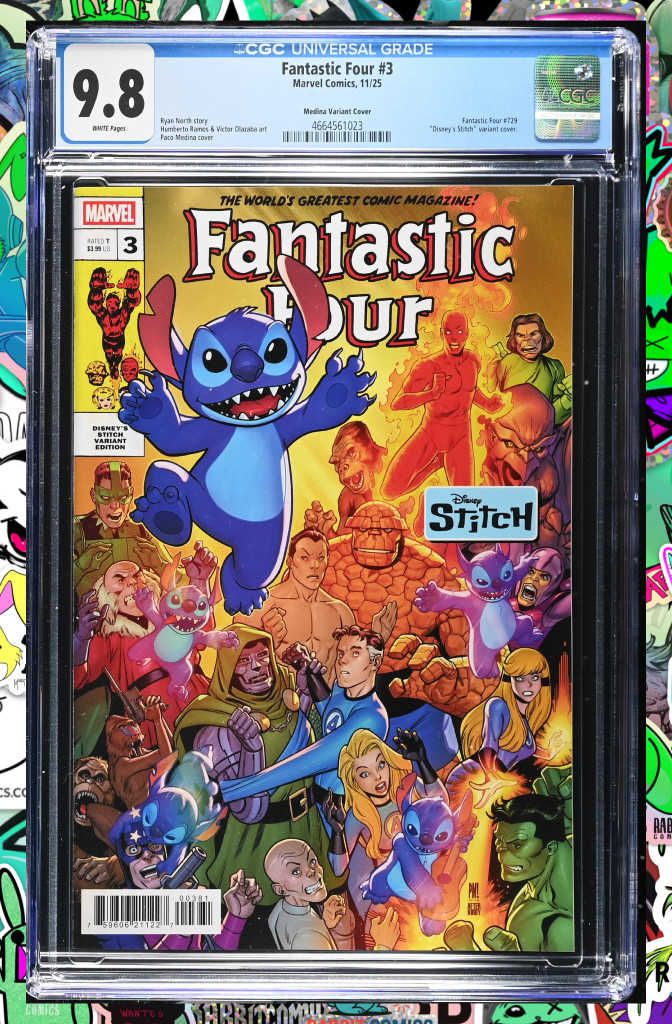 Fantastic Four #3 Paco Medina Disney Stitch Variant | CGC 9.8