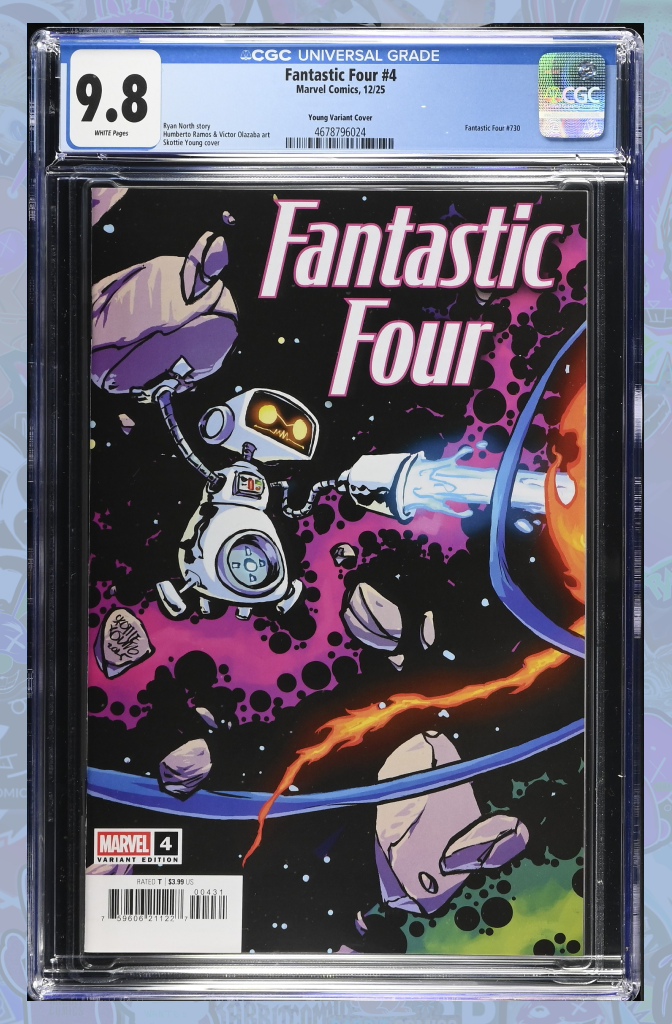 Fantastic Four #4 Skottie Young 5 Part Connecting Variant | CGC 9.8