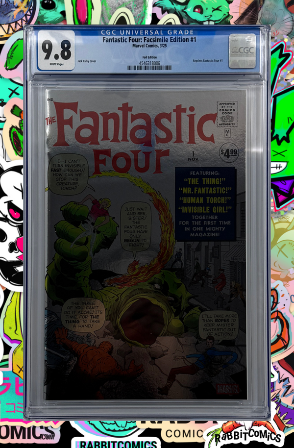 FANTASTIC FOUR #1 | FACSIMILE EDITION FOIL VARIANT | CGC 9.8