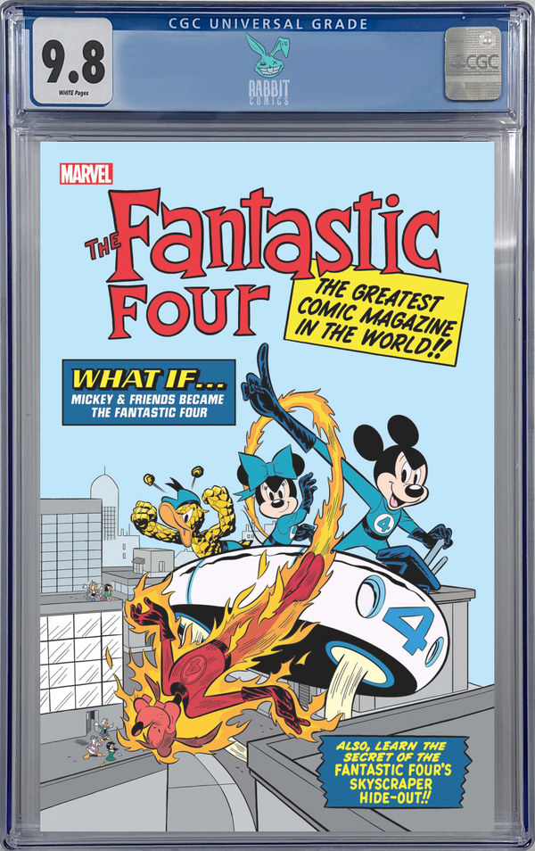 FANTASTIC FOUR #28 | FRANCESCO D'IPPOLITO DISNEY WHAT IF? FANTASTIC FOUR HOMAGE VARIANT | CGC 9.8 | PREORDER