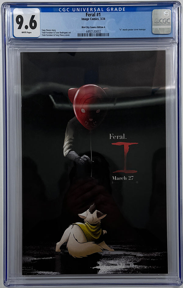 FERAL #1 | (CA) FORSTNER & FLEECS | IT CHAPTER 1 HOMAGE | CGC 9.6