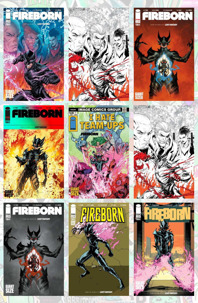 Fireborn #1  - 9 Book Bundle | Includes Cover A,B, C, D, K, L, M, N, O