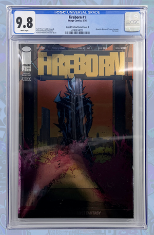 Fireborn #1 2nd Printing Cover B Mullholand Foil Absolute Batman Homage | CGC 9.8