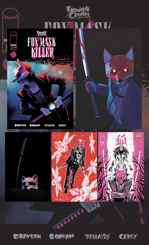 EXQUISITE CORPSES FOX MASK KILLER #1  | CVR A, B, C, E & I | 5 Book Bundle