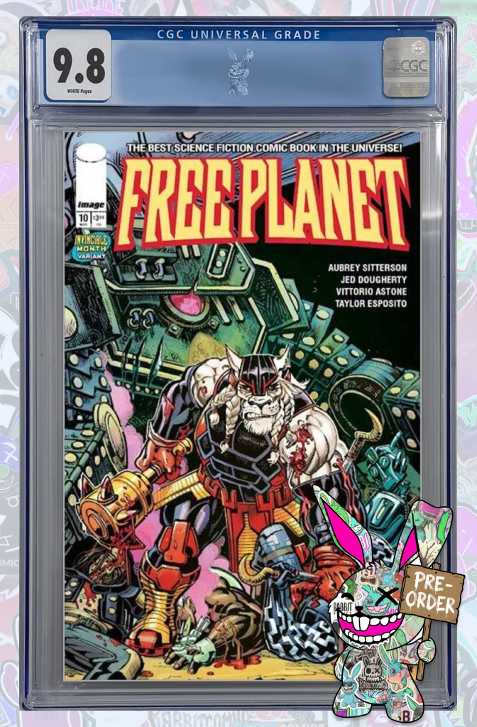 Free Planet #10 Cover C Jed Dougherty Invincible Team Up Variant | CGC 9.8 | PREORDER