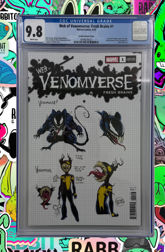 Web Of Venomverse: Fresh Brains #1 | Luciano Vecchio 1:10 Ratio Design Variant | CGC 9.8