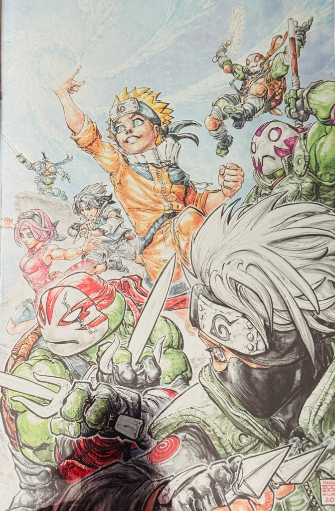 TEENAGE MUTANT NINJA TURTLES X NARUTO #2 MEGACON VIRGIN VARIANT