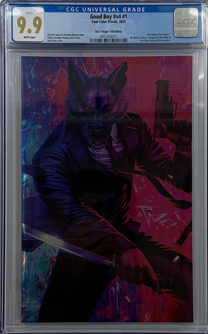 GOOD BOY VOL 4 #1 | ARIEL DIAZ “GLOCKS & KATANA’S” DALLAS FAN EXPO FOIL EXCLUSIVE | CGC 9.9
