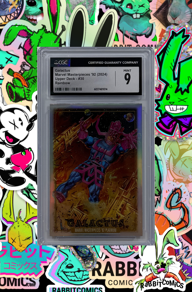MARVEL MASTERPIECES 92 (2024) GALACTUS | UPPER DECK 30 RAINBOW  | CGC MINT 9